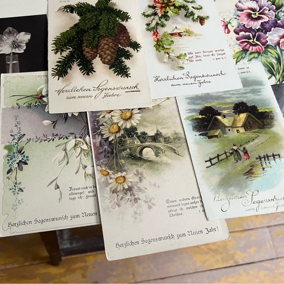 Vintage German Postcard Lot UNUSED! Includes One Birthday Card - Picture 2 of 9